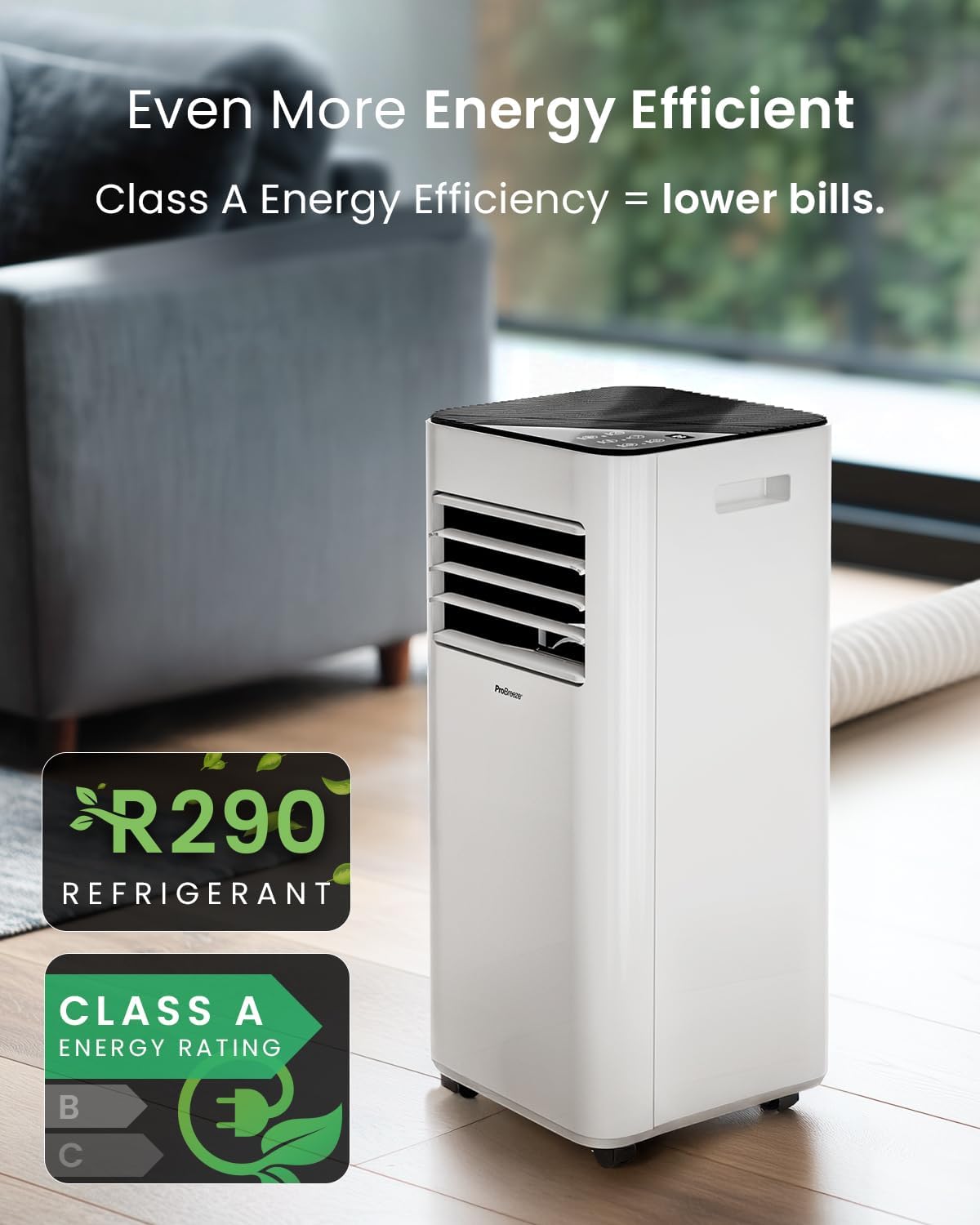 7000 BTU Portable Air Conditioner with Dehumidifier, Sleep Mode & Remote Control