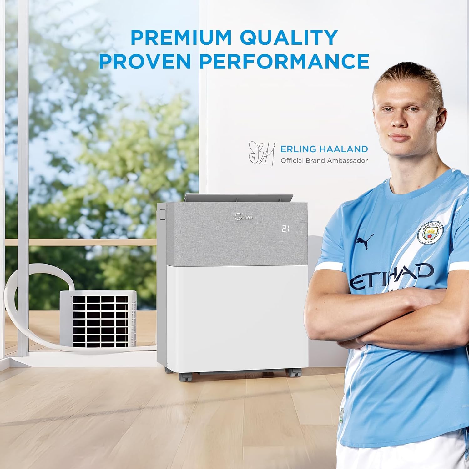 12000 BTU Portable Air Conditioner with Heat Pump, WiFi Control & Dehumidifier
