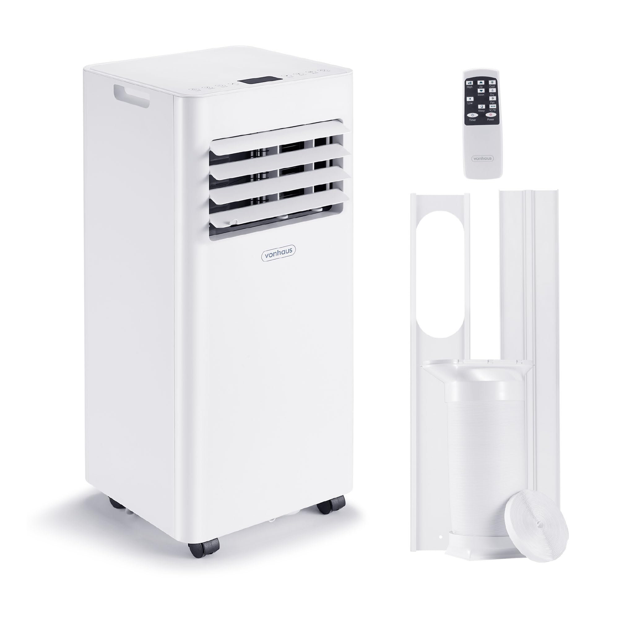 12000 BTU Portable Air Conditioner with WiFi, Dehumidifier, Sleep Mode & Remote Control
