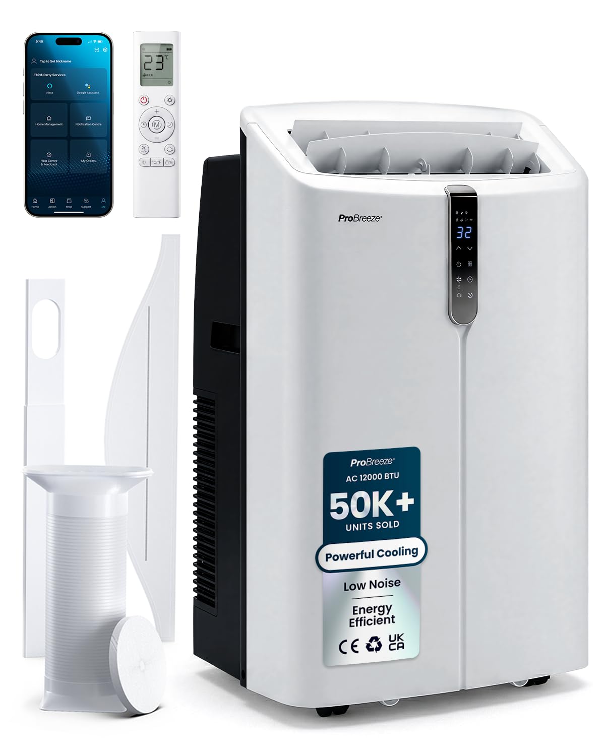 7000 BTU Portable Air Conditioner with Dehumidifier, Sleep Mode & Remote Control